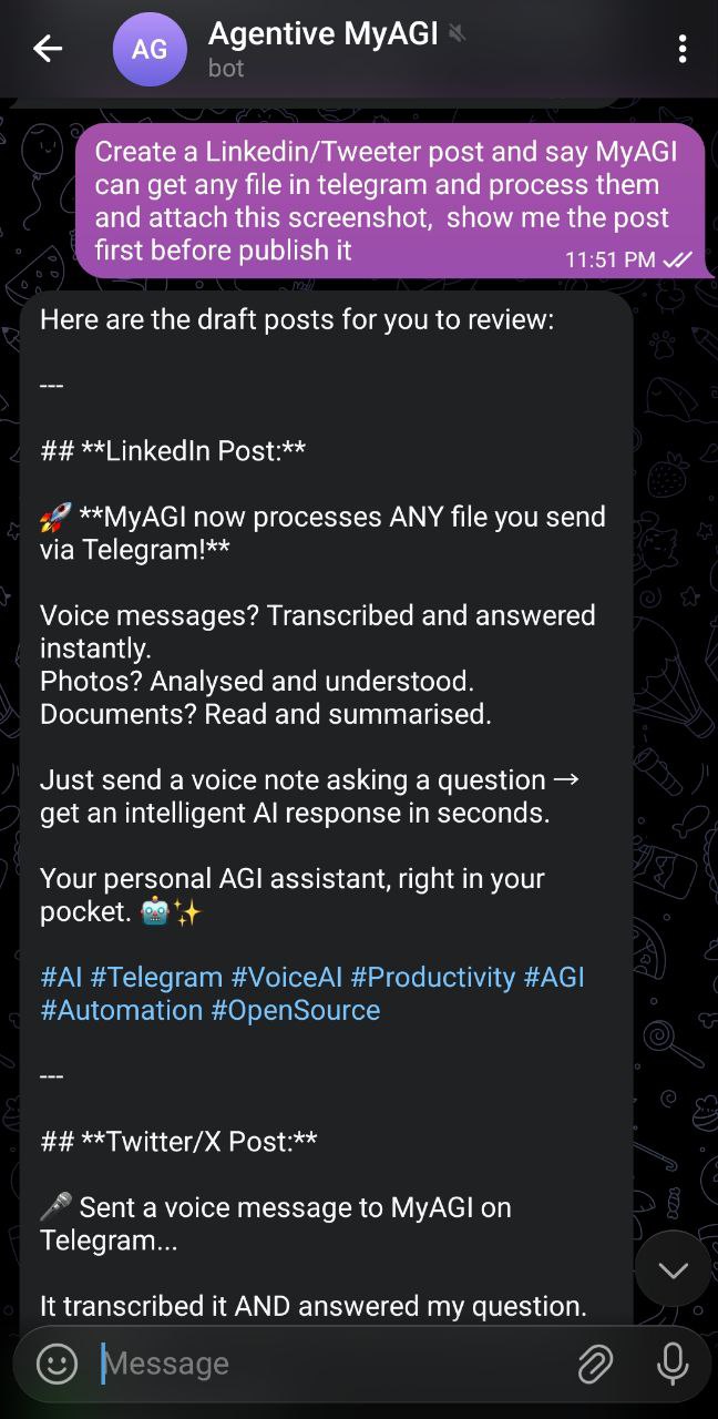 MyAGI1 drafts the post